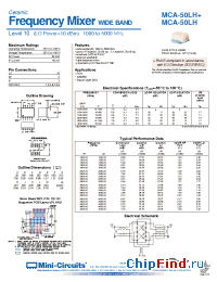 Datasheet MCA-50LH+ manufacturer Mini-Circuits